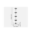 Suport vertical pentru 4 anvelope, Inaltime 1090 mm, max 100 kg, Otel