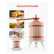 Presa manuala pentru struguri si fructe moi, Capacitate 18 l, Otel/Lemn fag, 640x370x705 mm