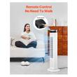 Ventilator turn, alb, 60 W, Telecomanda, 308 x 996 mm, Silentios 58 dB, Oscilatie, Timer, 3 viteze