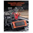 Jump Starter auto portabil, 3in1, Powerbank, Lanterna, Curent de varf 3000 A, Curent pornire 500 A