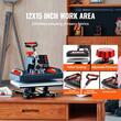 Presa termica 11 in 1 pentru tricouri/sepci/cani, 800 W, 0-210 ℃,  Placa de încălzire 38 x 30 cm, Negru