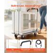 Carucior cu platforma pliabil, Roti pivotante, Capacitate max 150 kg, Dimensiune 735 x 480 x 825 mm, Otel