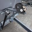 Troliu manual cu clichet si manivela, bidirectional, chinga poliester, 7 m, capacitate max 900 kg