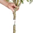 Maslin artificial, Inaltime 179 cm, Verde/Maro, PE si Inox, protectie anti-inclinare