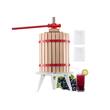 Presa manuala pentru struguri si fructe moi, Capacitate 18 l, Otel/Lemn fag, 640x370x705 mm