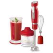 Set blender de mana, Rosu, 1000 W, zdrobitor gheata, mod turbo, recipient 700/500 ml