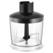 Set blender de mana, 1200 W, Aparat de spumare a laptelui, Inox, capacitate 800 ml, Negru/Argintiu