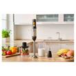 Set blender de mana, 1200 W, Aparat de spumare a laptelui, Inox, capacitate 800 ml, Negru/Argintiu