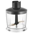 Set blender de mana, 1200 W, Aparat de spumare a laptelui, Inox, capacitate 800 ml, Negru