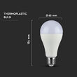 Bec led, forma A65, E27, putere 15W, 4000K Alb neutru