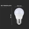 Bec led, forma G45, E27, putere 3.7W, 3000K Alb cald