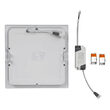 Plafoniera led patrata incorporabil 18W, 3000k alb cald, 1400 lm, Aluminiu, 225 x 225 mm
