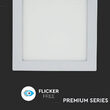 Plafoniera led patrata incorporabil 18W, 3000k alb cald, 1400 lm, Aluminiu, 225 x 225 mm