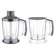 Blender de mana 4 IN 1, putere 1200W, 2 viteze, cutite inox