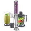 Blender de mana 4 IN 1, putere 1200W, 2 viteze, cutite inox