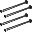Set 4 picioare de masa reglabile, Vivatechnix Otel,  inaltime 762 mm, capacitate max 544 kg, Negru mat