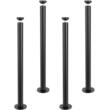 Set 4 picioare de masa reglabile, Vivatechnix Otel,  inaltime 762 mm, capacitate max 544 kg, Negru mat