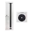 Set 4 picioare de masa reglabile, Vivatechnix Otel,  inaltime 762 mm, capacitate max 544 kg, Negru mat