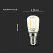 Bec led E14, forma ST26, putere 2W, 4000K Alb neutru