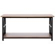 Masuta de cafea Vintage Farm, Spatiu depozitare deschis, Lemn, 1000 x 500 x 465 mm, Maro/Negru