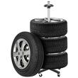 Suport vertical cu roti pentru 4 anvelope, Inaltime 1160 mm, max 100 kg, Otel