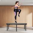 Trambulina fitness, Pliabila, max 150 kg, cadru Otel, 34 arcuri, Diametru 1027 mm