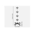 Suport vertical cu roti pentru 4 anvelope, Inaltime 1160 mm, max 100 kg, Otel