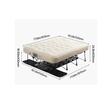 Saltea gonflabila 2 persoane, cu suport pliabil, Baterie Li-Ion pentru Umflare/Desumflare, USB, 1970x1530x630 mm, max 272 kg