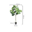 Smochin artificial, Inaltime 156 cm, Verde/Maro, PE si Inox, protectie anti-inclinare