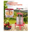 Presa manuala pentru struguri si fructe moi, Capacitate 14 l, Inox/Fonta, 405x975 mm