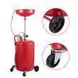 Recuperator pneumatic pentru ulei, capacitate 80 l, Inaltime reglabila, 4 roti, max 4 Bar