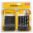 Set 15 burghie pentru lemn Strend Pro Premium, diametru 3-10 mm
