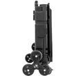 Carucior cumparaturi cu 10 roti pentru urcat scarile, Capacitate 70 kg, Volum 53 l, Greutate 4 Kg, Aluminiu, Pliabil