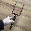 Suport stalp tip U fixare in beton, Strend Pro ASU2, latime reglabila 0-100 mm, negru, decorativ