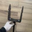 Suport stalp tip U fixare in beton, Strend Pro ASU3, latime reglabila 0-150 mm, negru, decorativ