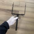 Suport stalp tip U fixare in beton, Strend Pro ASU4, latime reglabila 0-200 mm, negru, decorativ
