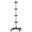 Suport vertical cu roti pentru 4 anvelope, Inaltime 1160 mm, max 100 kg, Otel