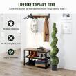 Set 2 plante artificiale spirala, Inaltime 152.4 cm, Verde, PE si Otel carbon