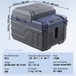 Frigider auto cu compresor, 12 l, 1 x zona racire, 460 x 328 x 319 mm, 12/24 V DC, 110-240 V AC, -20 ℃ pana la 20 ℃, Bluetooth