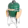 Grill Strend Pro Kamado, Ceramica si Inox, diametru 46.7 cm, inaltime gratar 91 cm, Verde, 130x73x122 cm