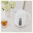 Fierbator electric cordless, Capacitate 1.7 l, Putere 2200 W, sistem triplu de siguranta, Alb