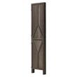 Paravan pliabil de interior, 4 x panouri, Lemn, Inaltime 170 cm, Maro inchis
