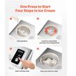 Aparat de preparat inghetata 3in1, Inox, Capacitate 2 l, 150 W, Compresor incorporat