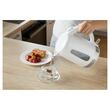 Fierbator electric cordless, Capacitate 1.7 l, Putere 2200 W, sistem triplu de siguranta, Alb