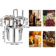 Cazan pentru distilat alcool, Inox si Cupru, Capacitate 30 l