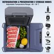 Frigider auto cu compresor, 12 l, 1 x zona racire, 460 x 328 x 319 mm, 12/24 V DC, 110-240 V AC, -20 ℃ pana la 20 ℃, Bluetooth