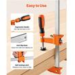 Set 8 x Cleme de fixare pentru lemn, deschidere F de 91.4 cm, limita de sarcina 272 kg, fonta