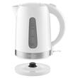Fierbator electric cordless, Capacitate 1.7 l, Putere 2200 W, sistem triplu de siguranta, Alb