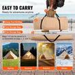Cort camping / glamping, Diametru 3 m, Inaltime 200 cm, Orificiu cos soba, Poliester/Bumbac, Bej, 4 persoane