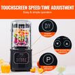 Blender profesional, 2200 W, Functie auto-curatire, Capacitate 2 l, 6 cutite, Negru